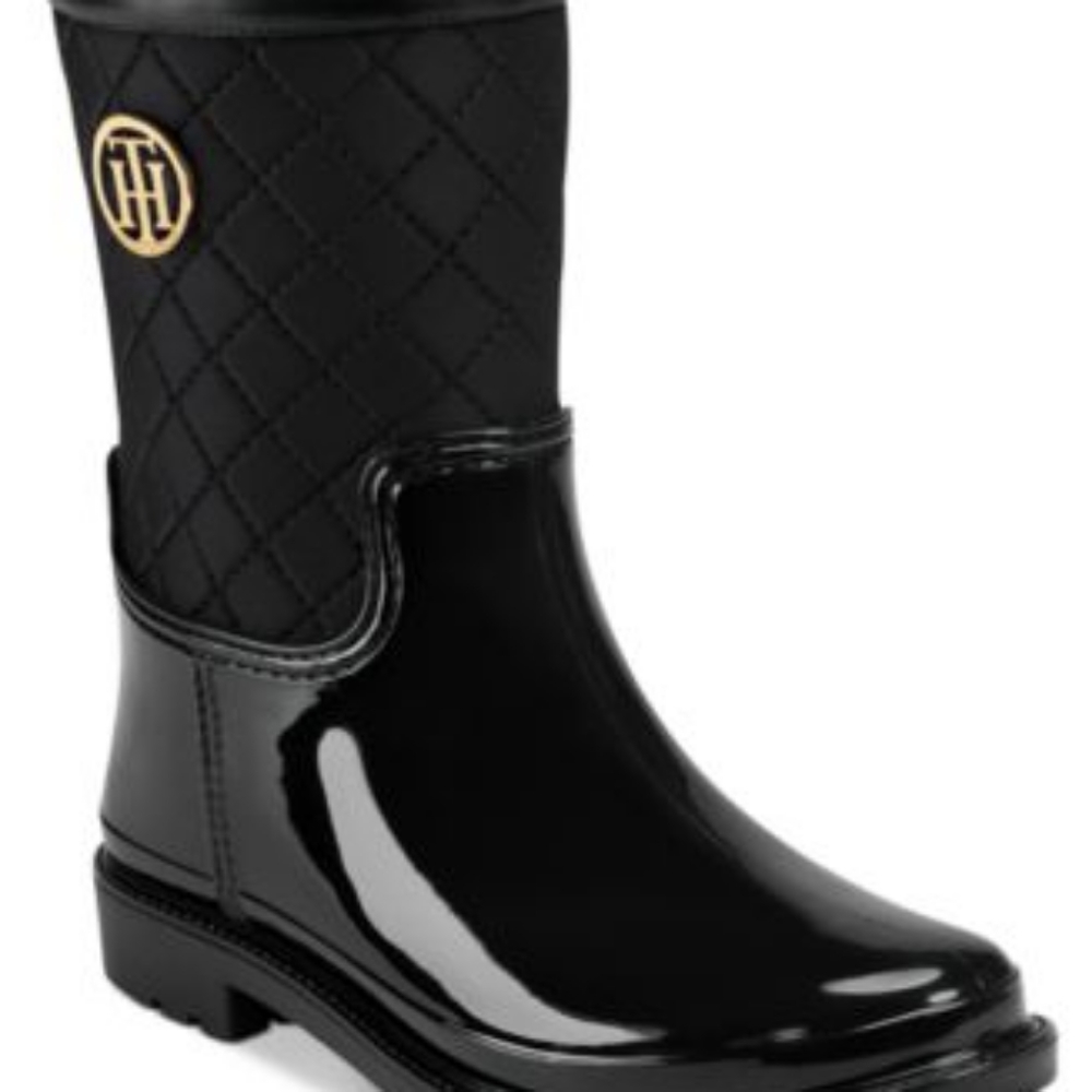Tommy Hilfiger Splash Rain Boots Dark Black